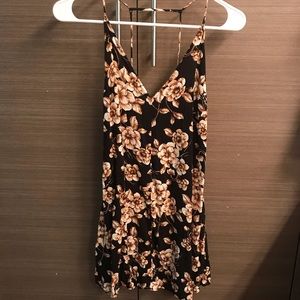 floral v neck dress